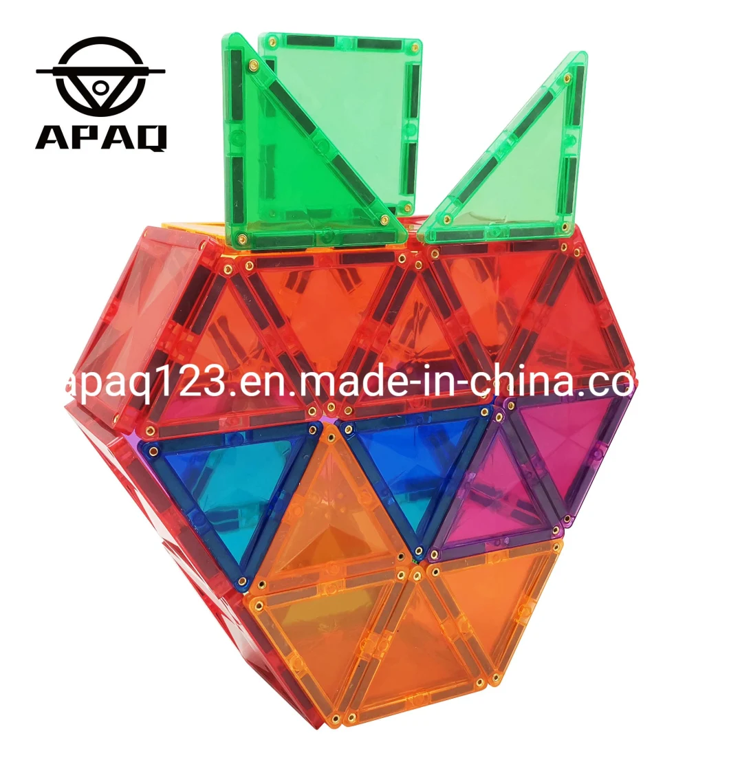 Stem LED Light 3D Magnetic Building Blocks Plastic DIY Construction Toy Educational Toy Magnetic Tiles
