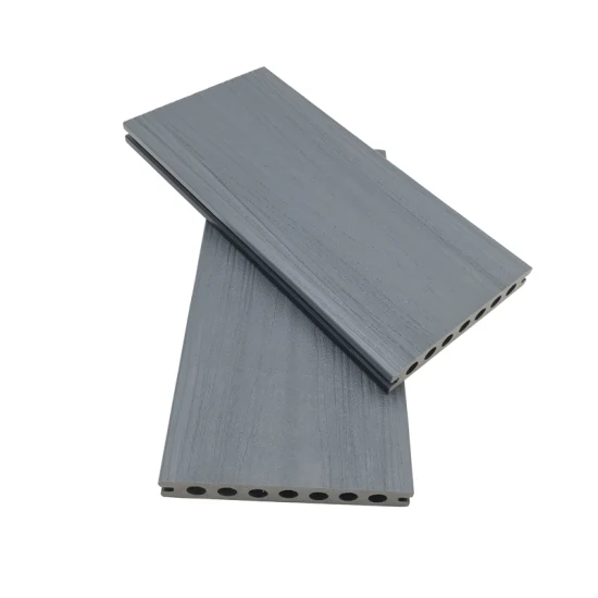 Deck compuesto de madera plástica que suela el Decking exterior de la extrusión de WPC Co