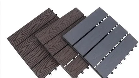 Baldosas de suelo resistentes a los rayos UV impermeables para exteriores, baldosas de cubierta que entrelazan WPC DIY