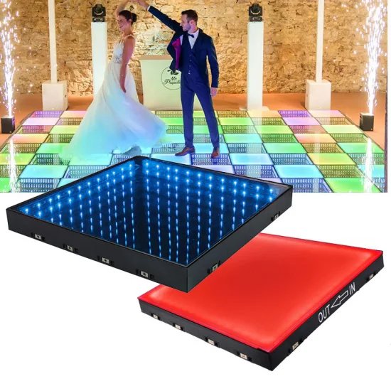 Disco magnético inalámbrico DJ Party 50*50cm 3D Mirror LED Dance Floor para eventos de boda